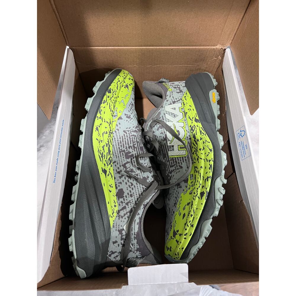 Hoka One One Speedgoat 6 GTX Mens 8 Slate Aloe Green Waterproof Trail Run - Picture 2 of 13